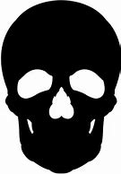 Image result for Skull Silhouette Black and White