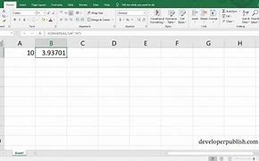 Image result for Convert Inches to Cm Image E Size in MS Excel