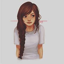 Image result for Brown Hair Girl Drawing Koolen