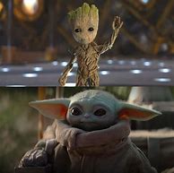 Image result for Groot vs Baby Yoda