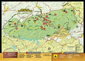 Image result for Smoky Mountains North Carolina Map