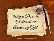 Image result for Traditional First Year Anniversary Gifts