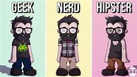 Image result for Hipster vs Nerd
