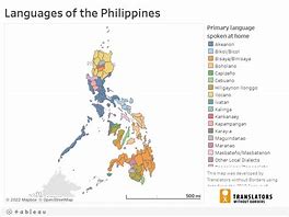 Image result for Philippines Language Map