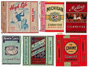 Image result for Antique Packs Cigarettes