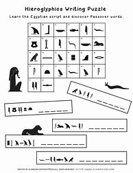Image result for Hieroglyphics Code Worksheet