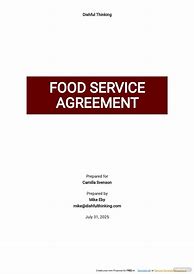 Image result for Sample Food Service Contract