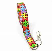 Image result for Autism Puzzle Logo Lanyard