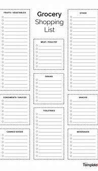 Image result for Free Blank Printable Shopping List Templates