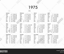 Image result for 1975 Calendar 30 Inches Long