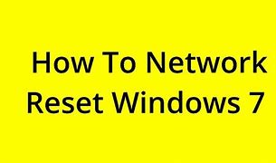 Image result for Network Reset Windows 7
