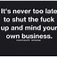 Image result for Mind Your Own Business Funny