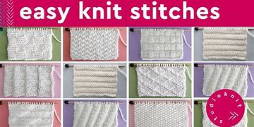 Image result for Types of Knit Stitches