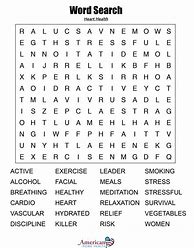 Image result for Free Printable Word Search for Senior Adults About Health