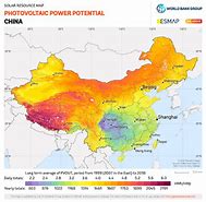 Image result for China Solar Radiation Map