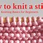 Image result for All Knitting Stitches