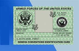 Image result for Military ID Card Template