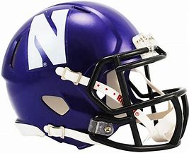 Image result for Northwestern Football Helmet