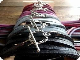 Image result for Faux Leather Bound Charger Bracelet