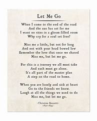 Image result for A Poem About Letting Go