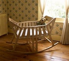 Image result for Homemade Wooden Baby Cradle
