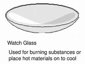 Image result for Watch Glass in Laboratory Drawing