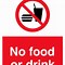 Image result for Do Not Eat or Drink Sign
