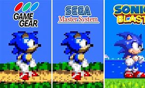 Image result for 1 Game Gear Sonic SMS