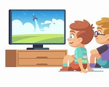 Image result for Watching TV From Afar Cartoon