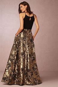 Image result for Black and Gold Dinner Dress