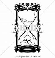 Image result for Skull Hourglass Drawing
