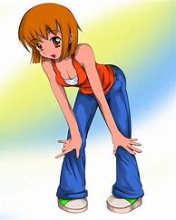 Image result for Anime Girl Leaning Pose