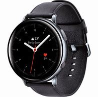 Image result for Silver Men's Smartwatch with Black Band