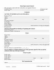 Image result for Home Repair Contract Template