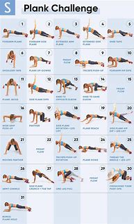 Image result for Plank Exercise Chart PDF