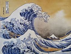 Image result for Great Wave Off Kanagawa Original