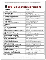 Image result for 100 Most Common Spanish Phrases