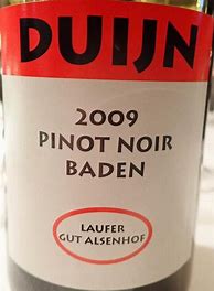 Image result for Duijn Laufer Gut Alsenhof Pinot Noir