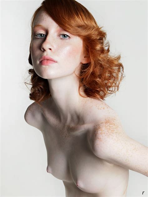 Nude Freckled Redhead