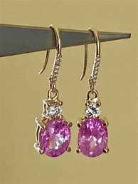 Image result for Pink Diamond Earrings