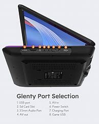 Image result for Portable DVD Player with USB and TV