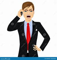 Image result for Man Talking On Cell Phone Cartoon