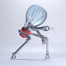 Image result for Robot Lamp Light Bulb On Top
