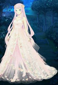 Image result for Anime Girl in a Ball Gown