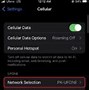 Image result for Manual Network Selection iPhone 13
