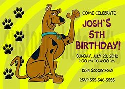 Image result for Scooby Doo Invitations