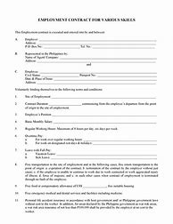 Image result for Work Contract