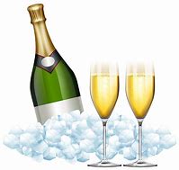 Image result for Champagne Glass and Bottle Clip Art Outline