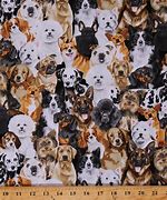 Image result for Dog Print Cotton Fabric