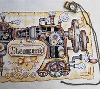 Image result for Steampunk Sewing Machine Embroidery Design